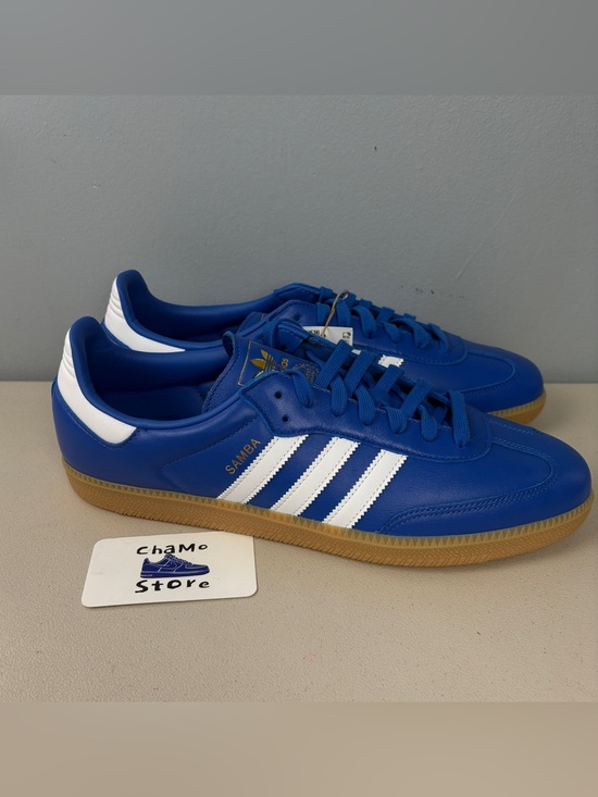 adidas Other - Adidas Originals Samba OG Blue Leather White Gum JR0882 Men’s sz 13